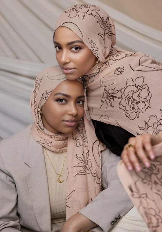CowLost | bohemian-print-women-watercolor-soft-muslim-hijab |60