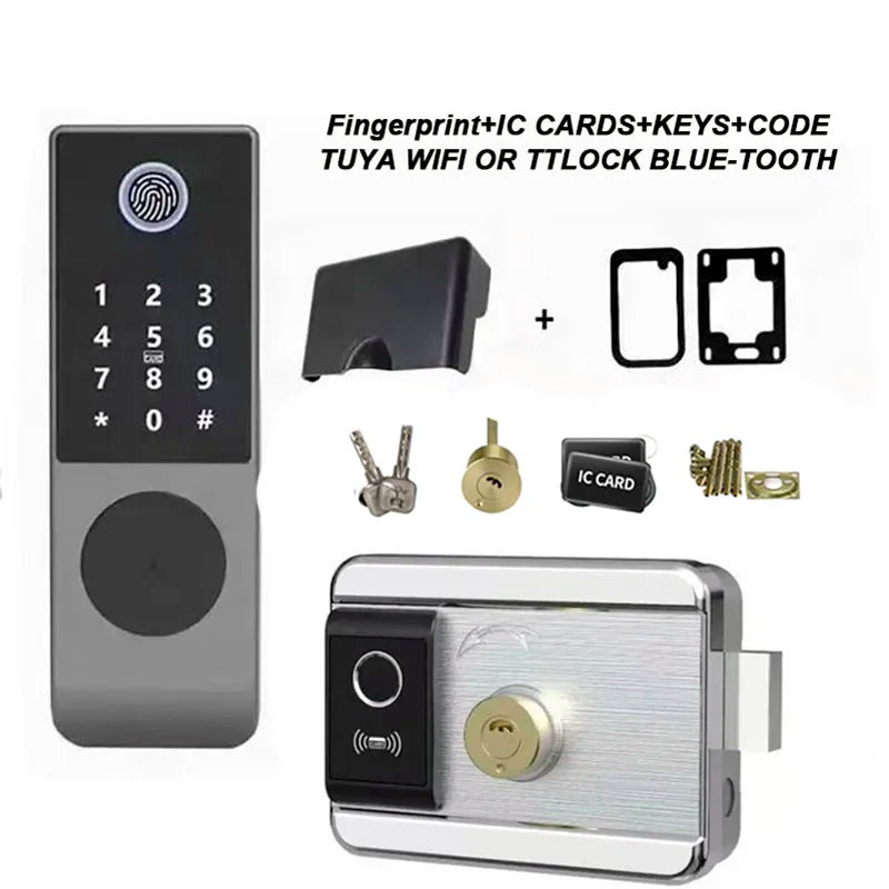 CowLost | locks-keys-product_id-vseume-intelligent-outdoor-electronic-rim-lock-with-tuya-smart-life-app-double-sided-fingerprint-waterproof-gate-lock |11