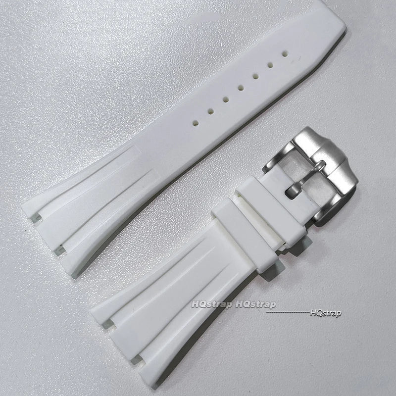CowLost | product_id-26-27mm-waterproof-soft-silicone-strap-with-link-pin-for-ap-royal-oak-ga2100-ga-2110-replacement-watchband |5