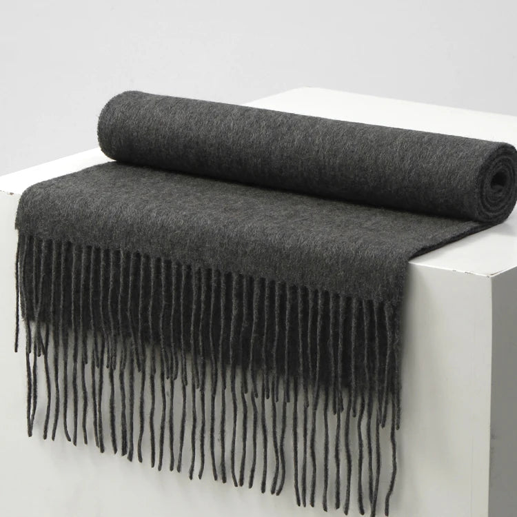 CowLost | winter-pure-long-wool-scarf-women-luxury-brand |37