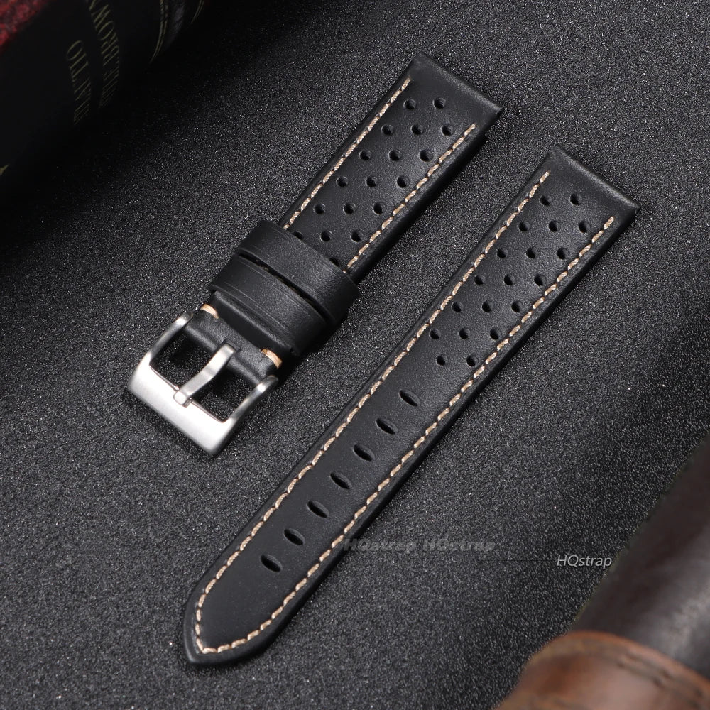 CowLost | watch-bands-product_id-hqstrap-genuine-leather-watch-strap-18-24mm-unisex-breathable-black-brown-blue |10