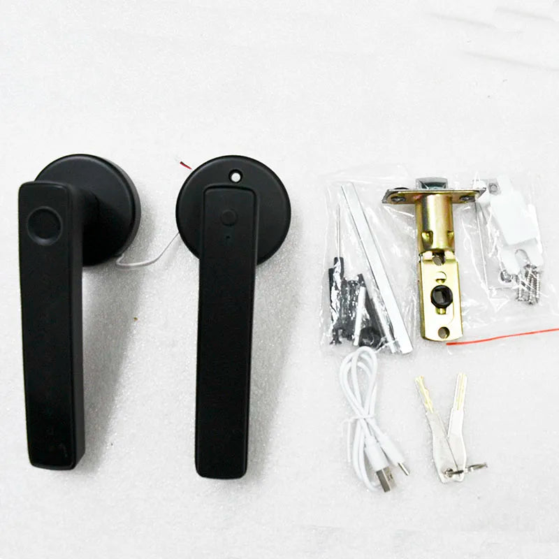 CowLost | locks-keys-product_id-tuya-bluetooth-smart-fingerprint-handle-lock-for-wooden-door-digital-lever-lock |2