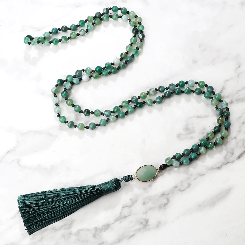 CowLost | handbags-bohemian-108-beaded-mala-tassel-necklace-natural-stone-yoga-jewelry |4