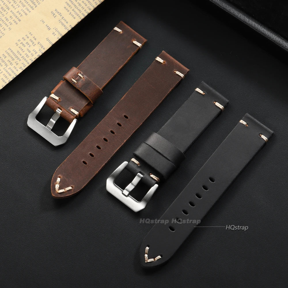 CowLost | product_id-handmade-vintage-brown-cowhide-leather-watchband-18-26mm-for-panerai-pam111-441-men |3
