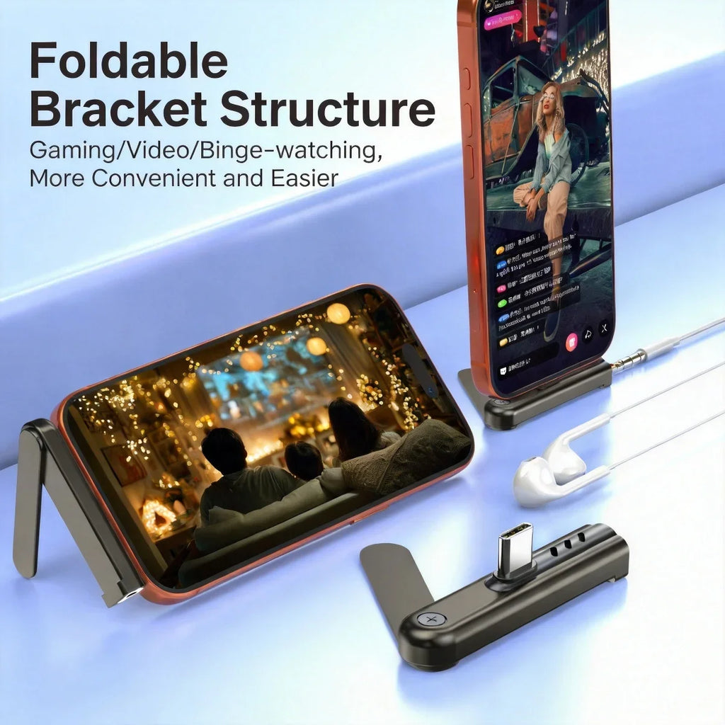 CowLost | product_id-usb-c-to-3-5mm-audio-adapter-with-folding-bracket-for-iphone-15-17-xiaomi-huawei-samsung |8