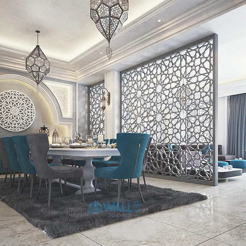 CowLost | 30x30cm-arab-islamic-muslim-star-moon-decor-relief-art-3d-wall-panel |2