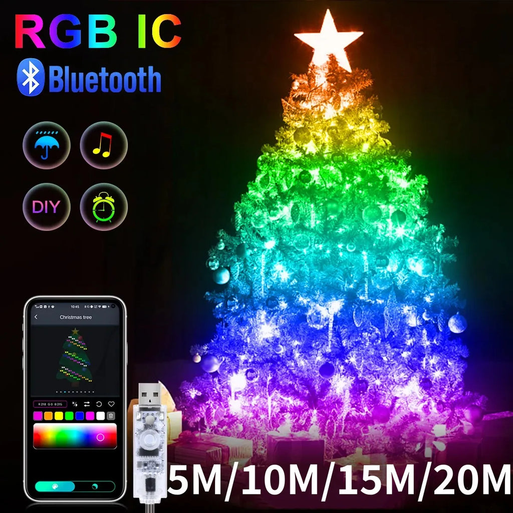 CowLost | product_id-dreamcolor-rgbic-usb-bluetooth-app-diy-led-fairy-string-lights-for-christmas-wedding-party |8