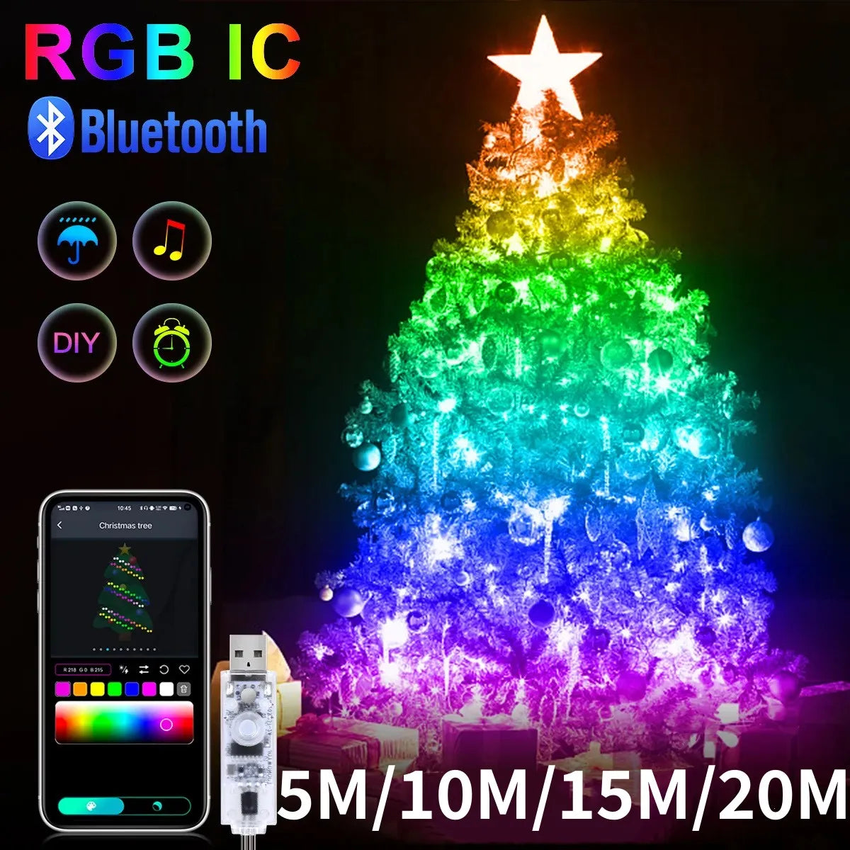 CowLost | product_id-dreamcolor-rgbic-usb-bluetooth-app-diy-led-fairy-string-lights-for-christmas-wedding-party |8