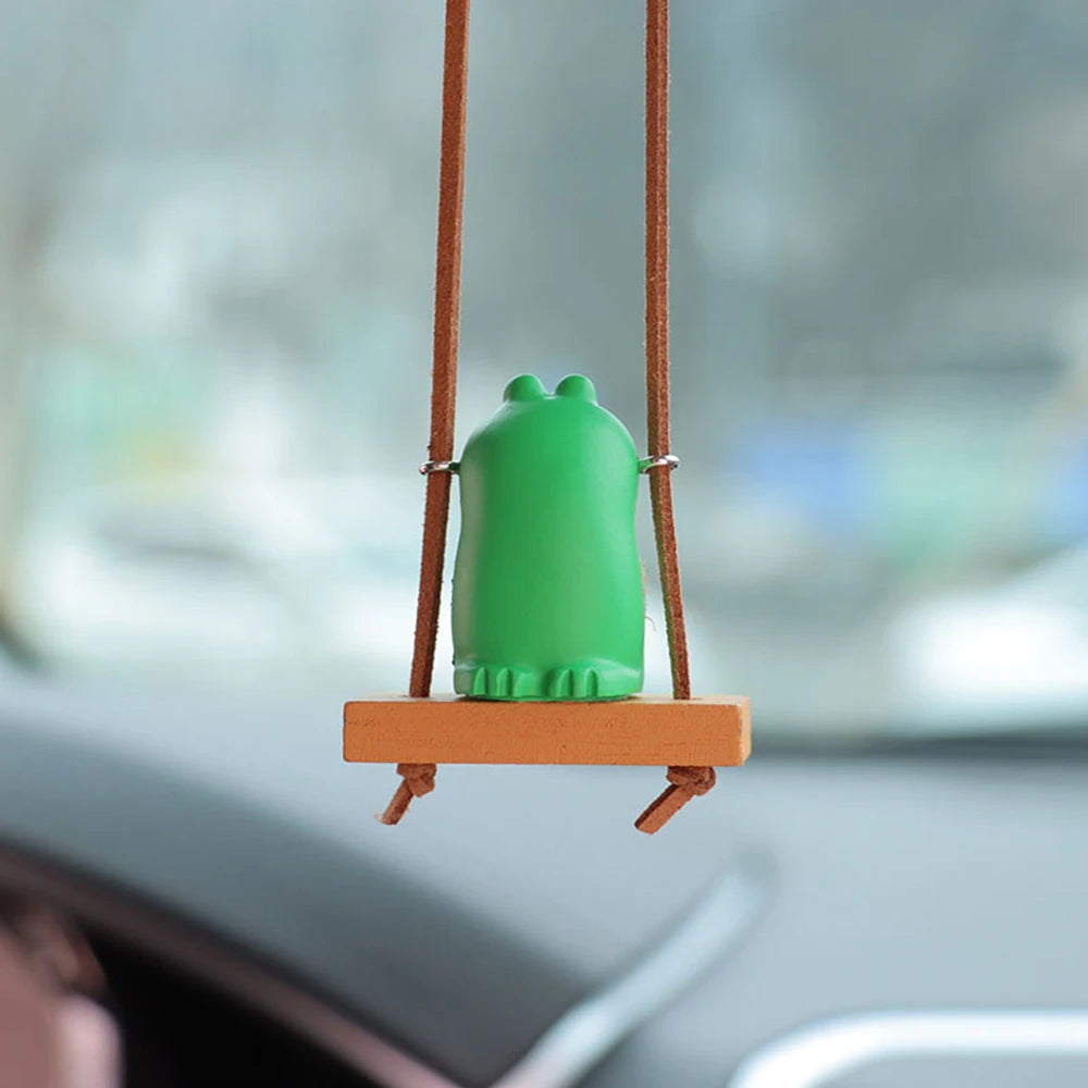 CowLost | gin-product_id-swinging-frog-rearview-mirror-car-pendant-charm |20