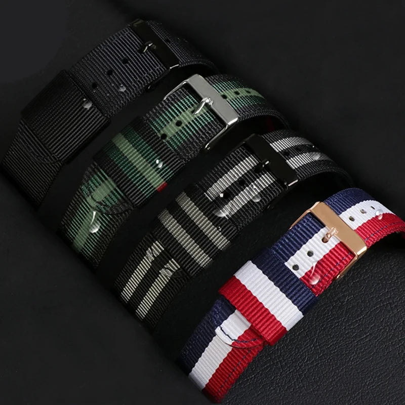 CowLost | product_id-nylon-leather-replacement-wrist-strap-for-swatch-canvas-watchband-17mm-19mm-20mm-unisex |8