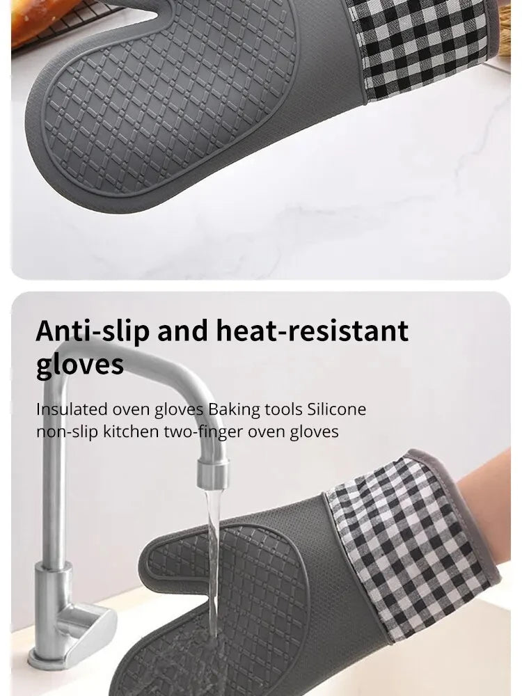CowLost | silicone-insulated-glove-anti-slip-lengthened-thickened-high-temperature-resistant-kitchen-anti-scalding-device |12