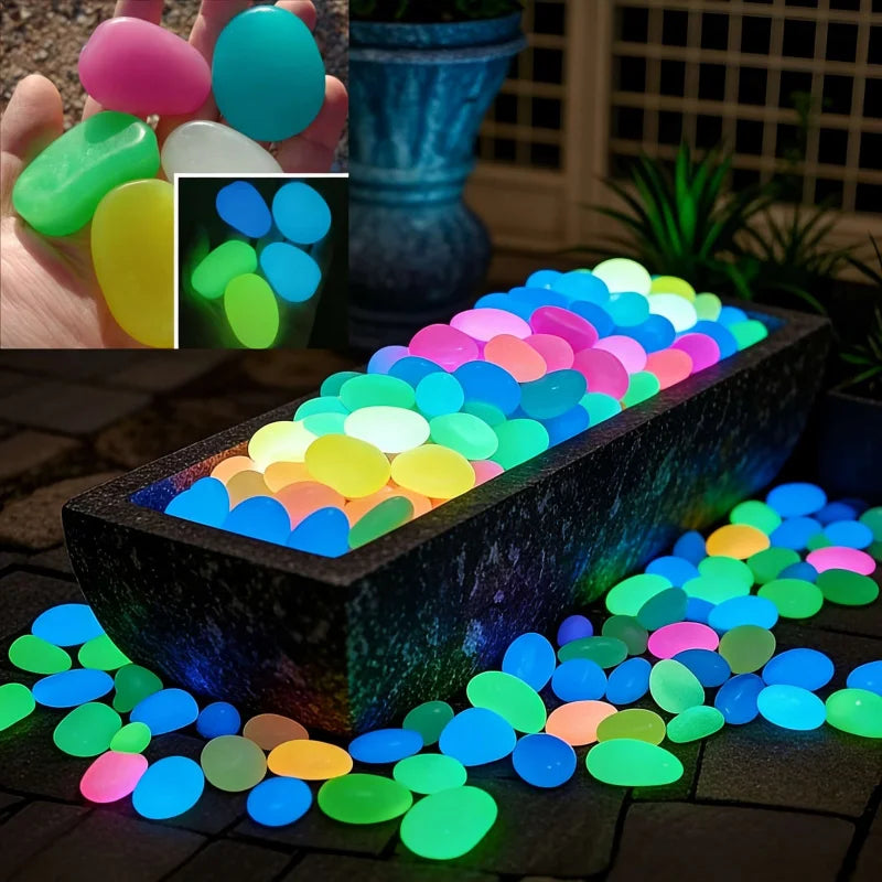 50pcs 20-30mm Landscape Stones for Garden, Fish Tank, Home & Wedding Decoration