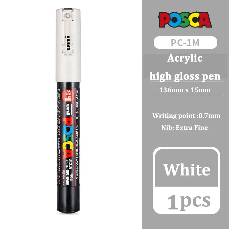 CowLost | product_id-uni-posca-white-acrylic-waterproof-permanent-marker-pen-pc-1m-3m-5m-art-supplies |9