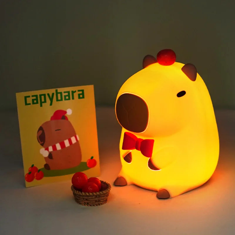 CowLost | product_id-cartoon-capybara-usb-rechargeable-silicone-night-light-with-dimming-and-timer |15