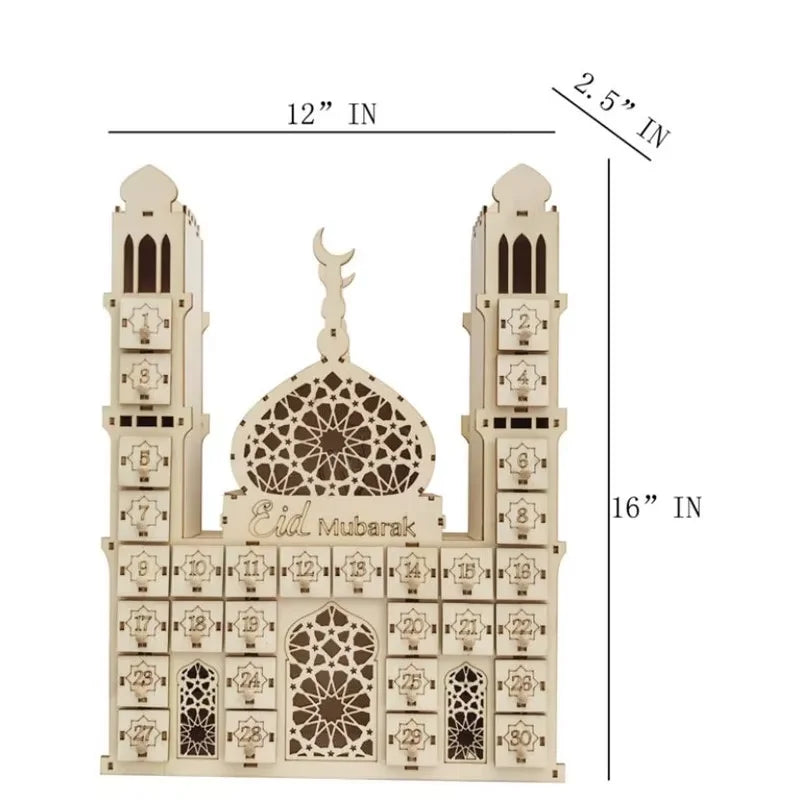 CowLost | ramadan-kareem-countdown-calendrier-wooden-eid-mubarak-ornament |3