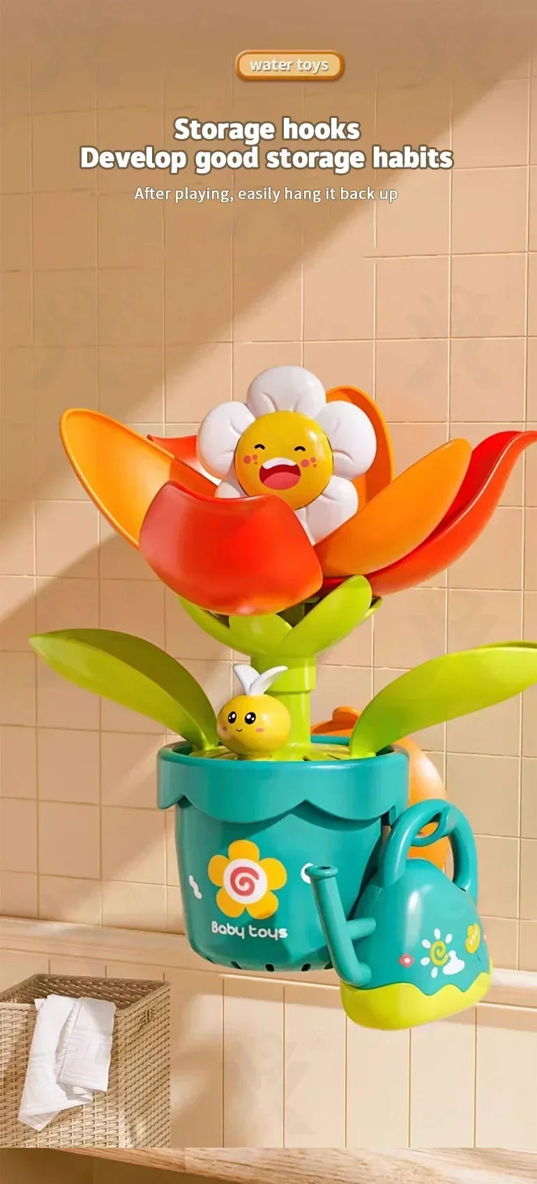 CowLost | product_id-childrens-sunflower-water-spray-bath-toy-fun-shower-sprinkler-gift |7