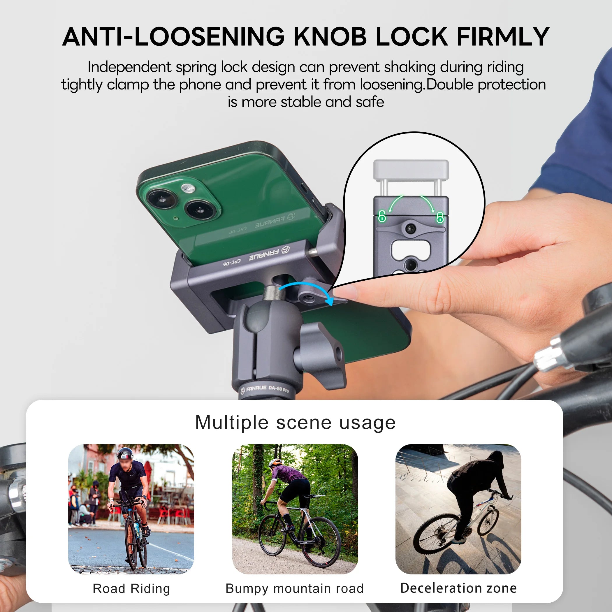 CowLost | product_id-fanaue-universal-aluminum-bike-phone-holder-360-rotation-for-72-100mm-phones |9