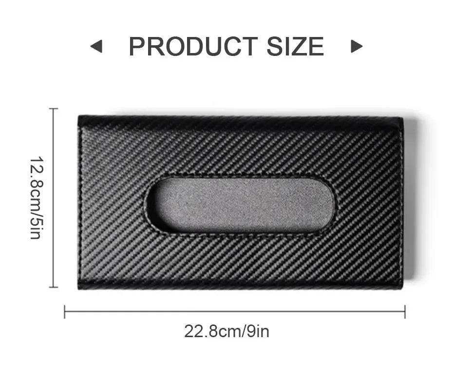 CowLost | tissue-paper-product_id-universal-car-sun-visor-tissue-box-storage-bag-carbon-fiber-sunshade-plate |16