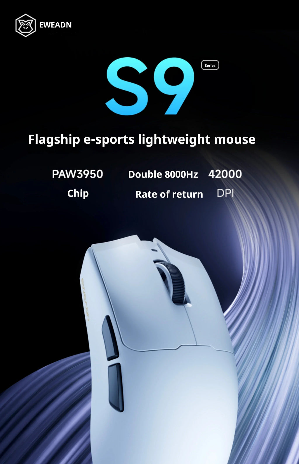 CowLost | eweadn-s9-pro-ultra-lightweight-wireless-gaming-mouse-tri-mode |7
