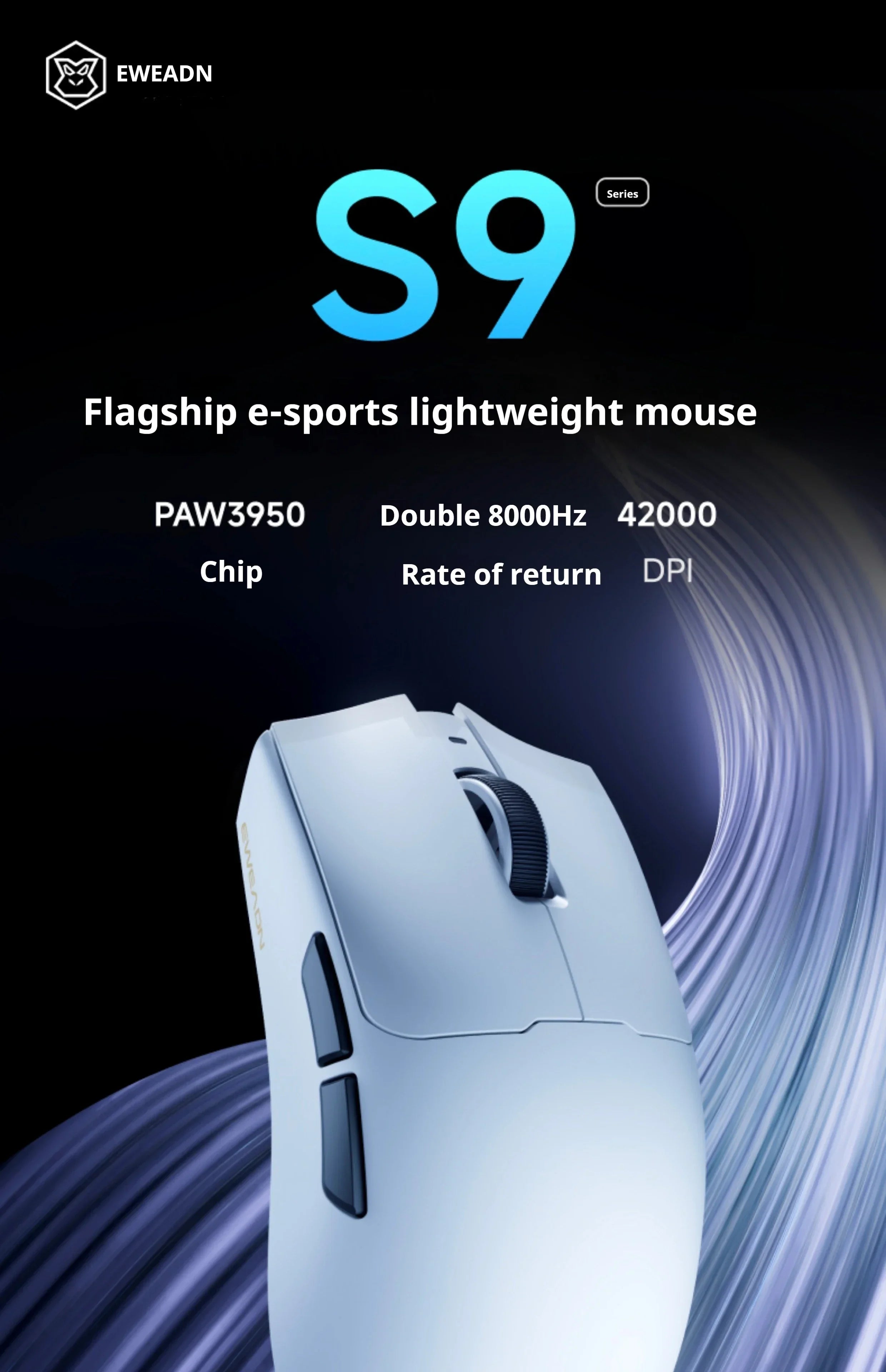 CowLost | eweadn-s9-pro-ultra-lightweight-wireless-gaming-mouse-tri-mode |7