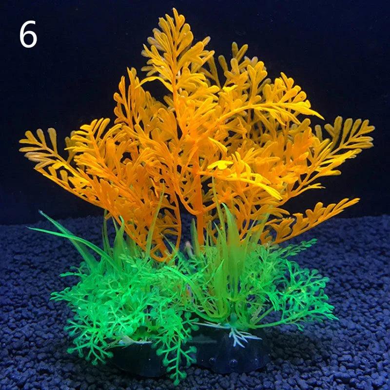 12 Kinds Artificial Aquarium Decor Plants
