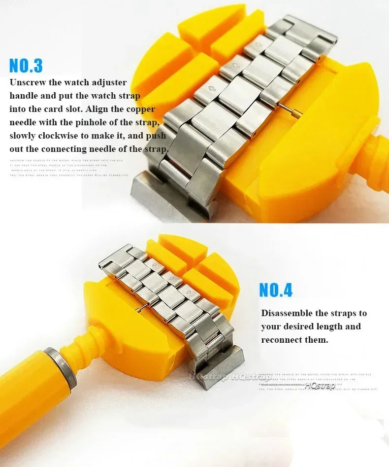 Watch Band Link Pin Remover Tool Strap Adjusting Repair Kit for Watchmakers