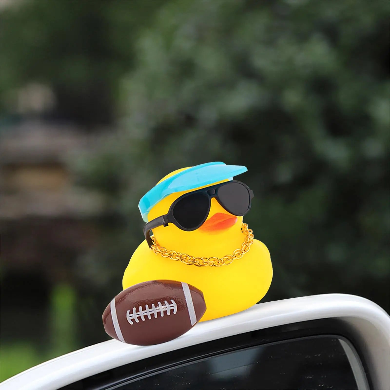 CowLost | product_id-rubber-duck-car-dashboard-ornament-with-badminton-car-accessory |6