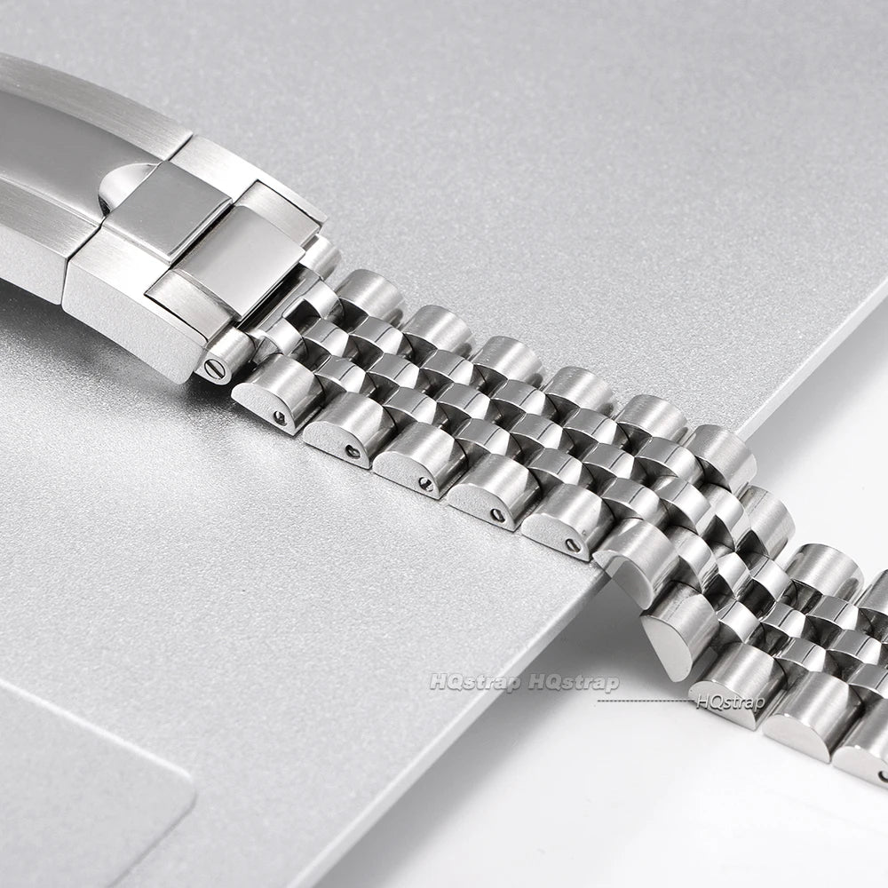 CowLost | product_id-20mm-22mm-stainless-steel-curved-end-jubilee-watch-strap-for-rolex-daytona-submariner |8