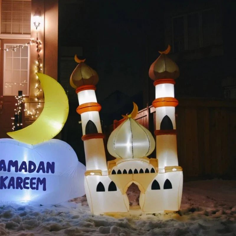 CowLost | 1-8m-6ft-ramadan-inflatables-castle-decoration-muslim-festival-outdoor-yard-garden-inflatable-toys |6