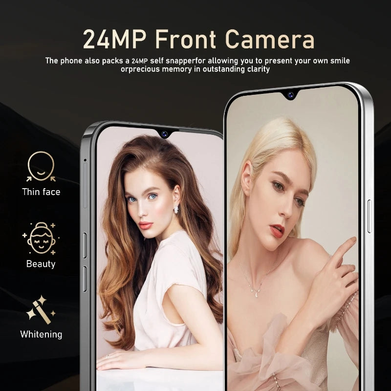 CowLost | fuffi-i17-pro-max-smartphone-android-12-4gb-ram-128gb-rom-6-3-inch-phone-2280x1080hd-24-48mp-4g-network-mobile-phone |3
