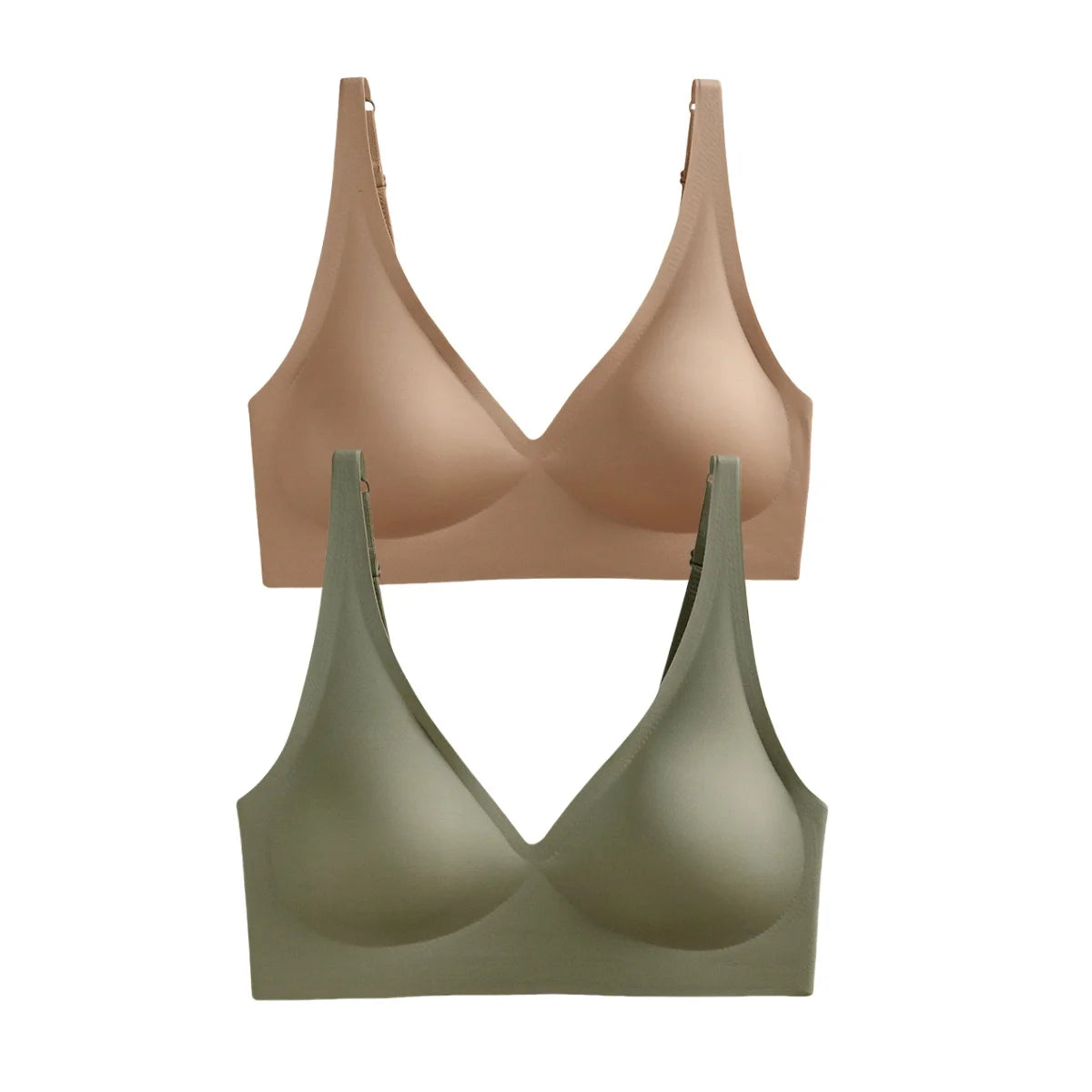 CowLost | product_id-2pcs-seamless-wireless-push-up-bras-soft-padded-deep-v-bralettes-s-3xl |22