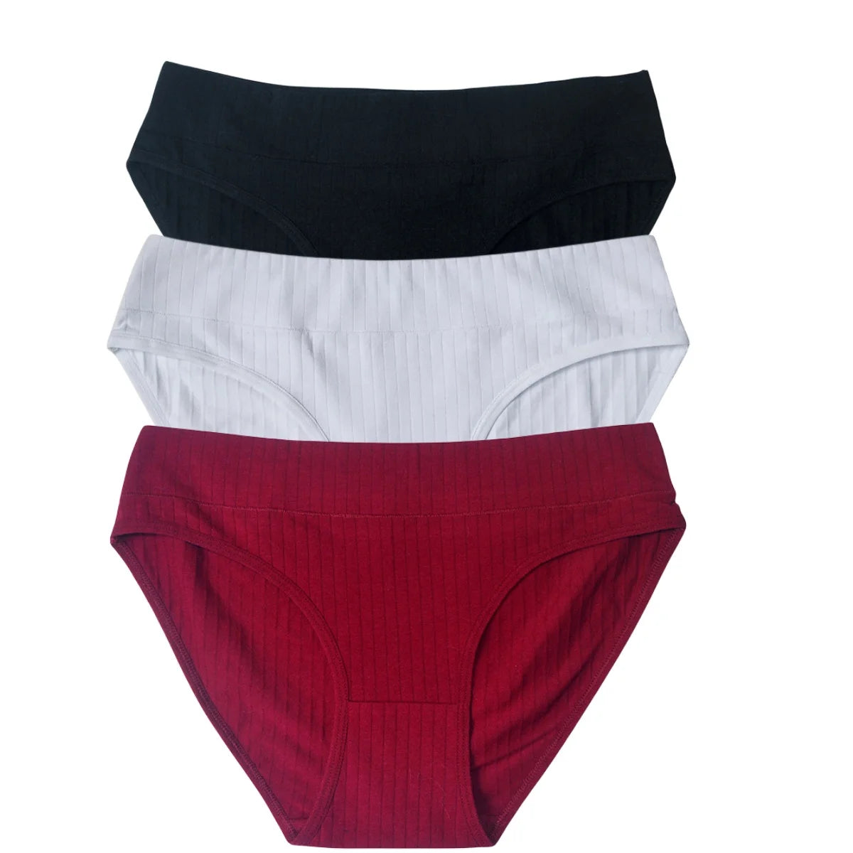 CowLost | product_id-3pcs-women-s-cotton-low-waist-solid-briefs-m-xl-breathable-comfortable-panties |12