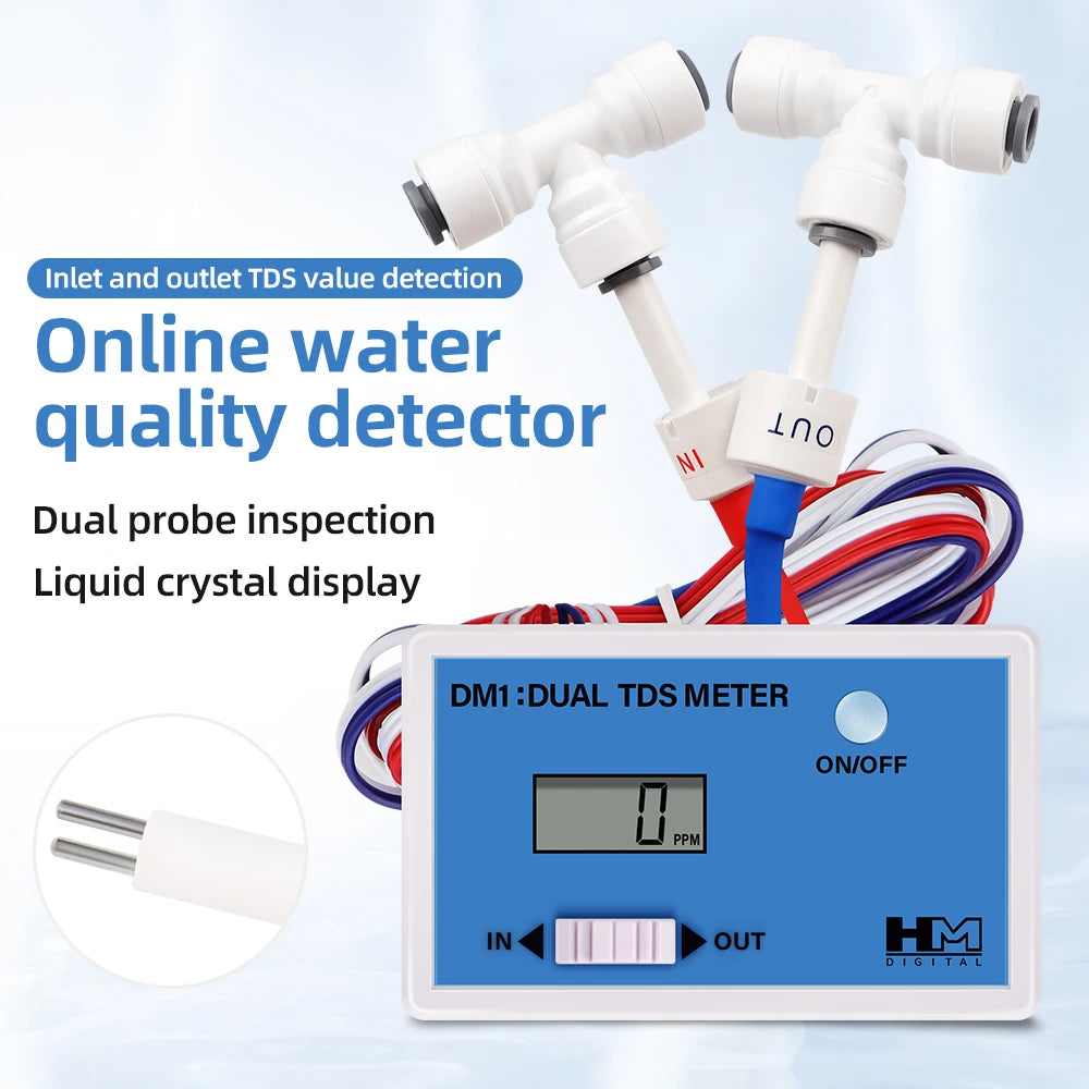 Digital Dual TDS/EC Water Quality Tester Pen for Tap and Fish Tank