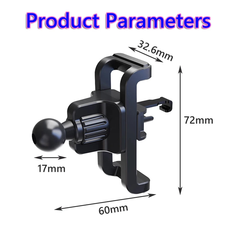 CowLost | product_id-17mm-ball-head-car-air-vent-clip-mount-for-magnetic-phone-holder-upgrade |15