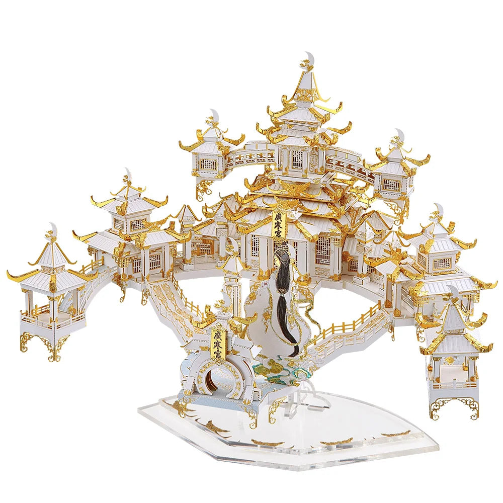CowLost | fencing-barriers-piececool-3d-metal-puzzle-moon-palace-building-kit |6
