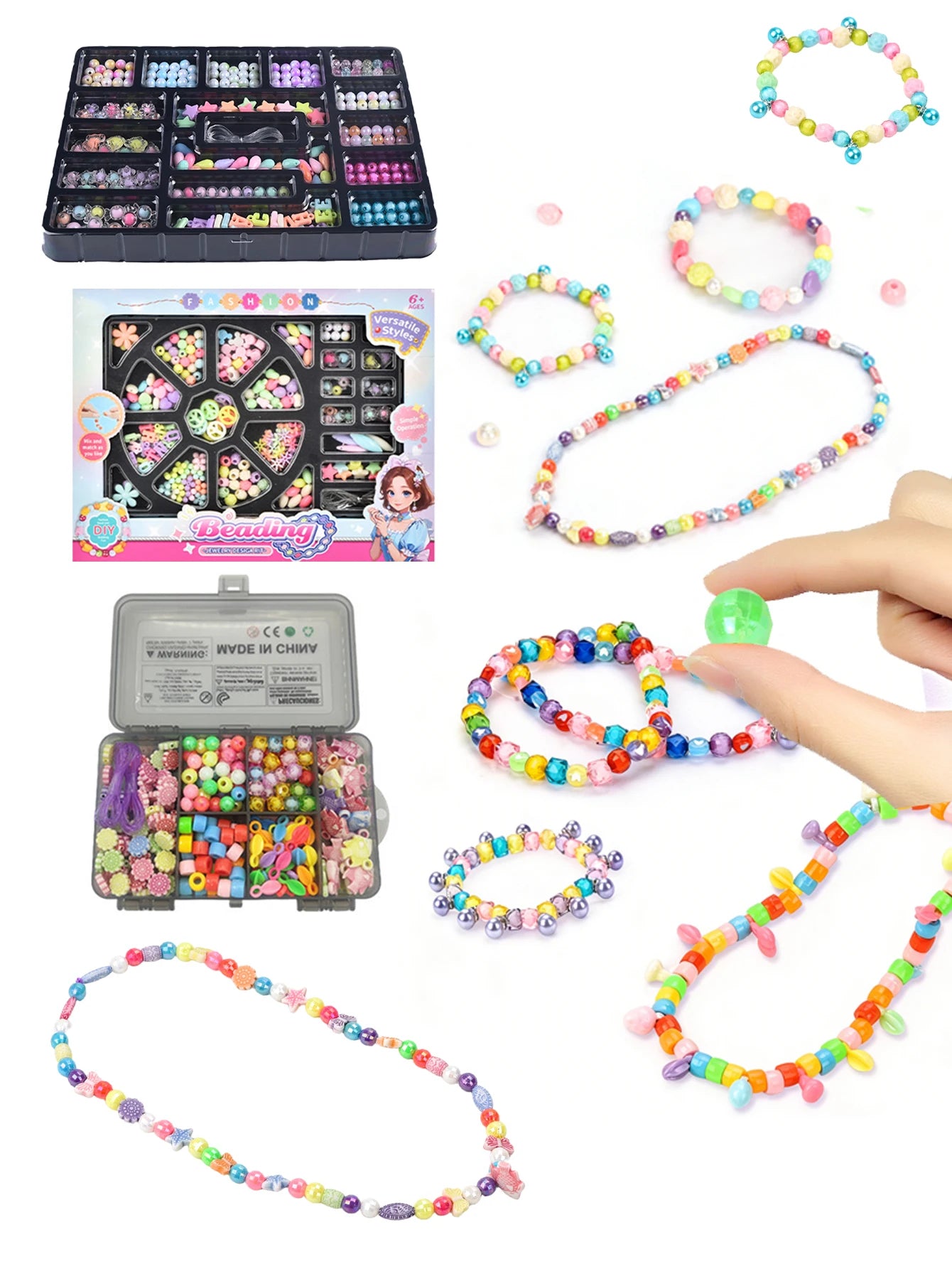 CowLost | product_id-diy-handmade-beaded-toy-set-for-bracelets-necklaces-gifts-for-girls |12