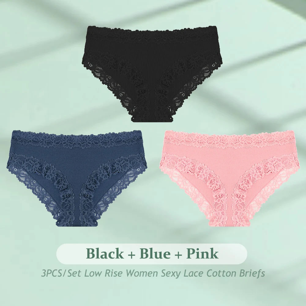 CowLost | activewear-pants-3pcs-women-cotton-seamless-low-waist-panties-set |28