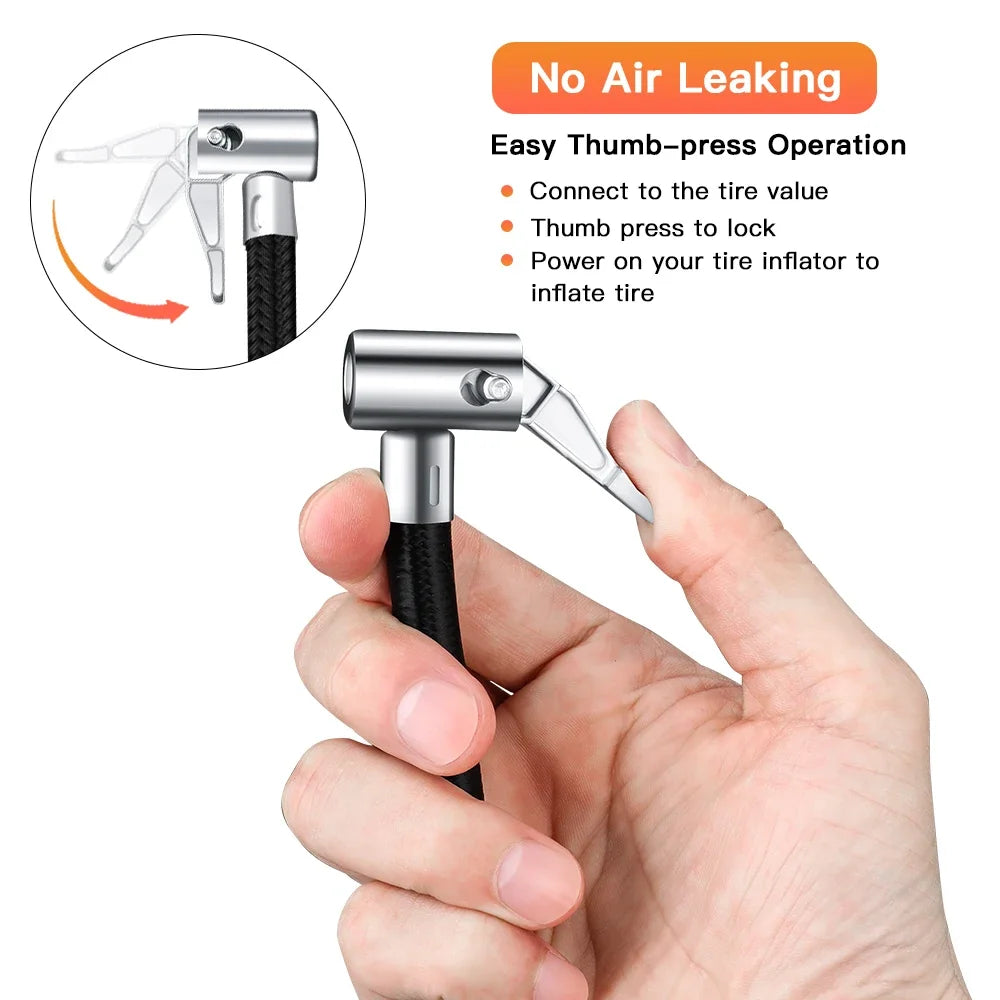 10 20 40 60cm Car Tire Inflator Hose Inflatable Air Pump Extension