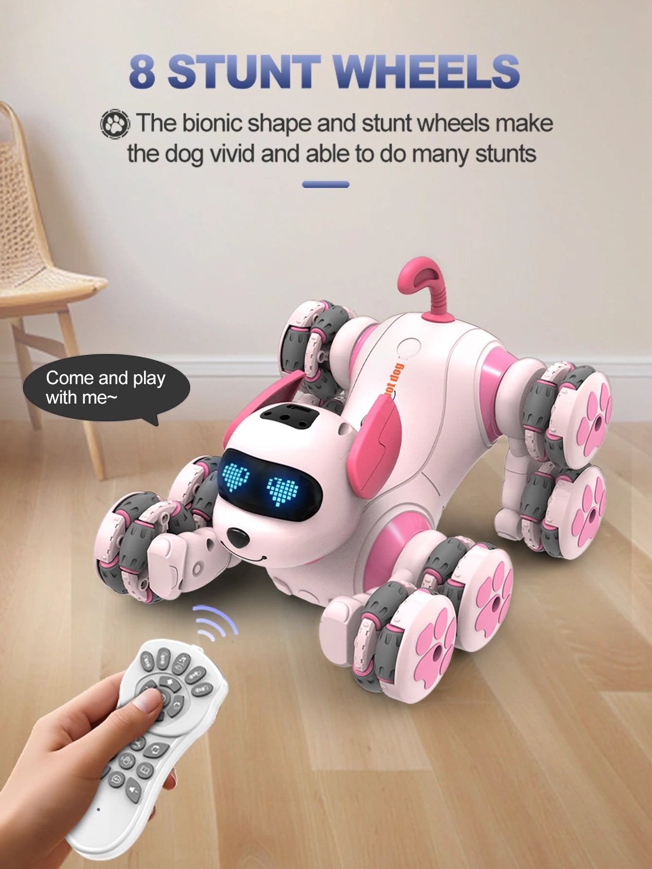 CowLost | product_id-remote-control-eight-wheeled-stunt-robot-dog-toy-interactive-electronic-pet-for-kids |10