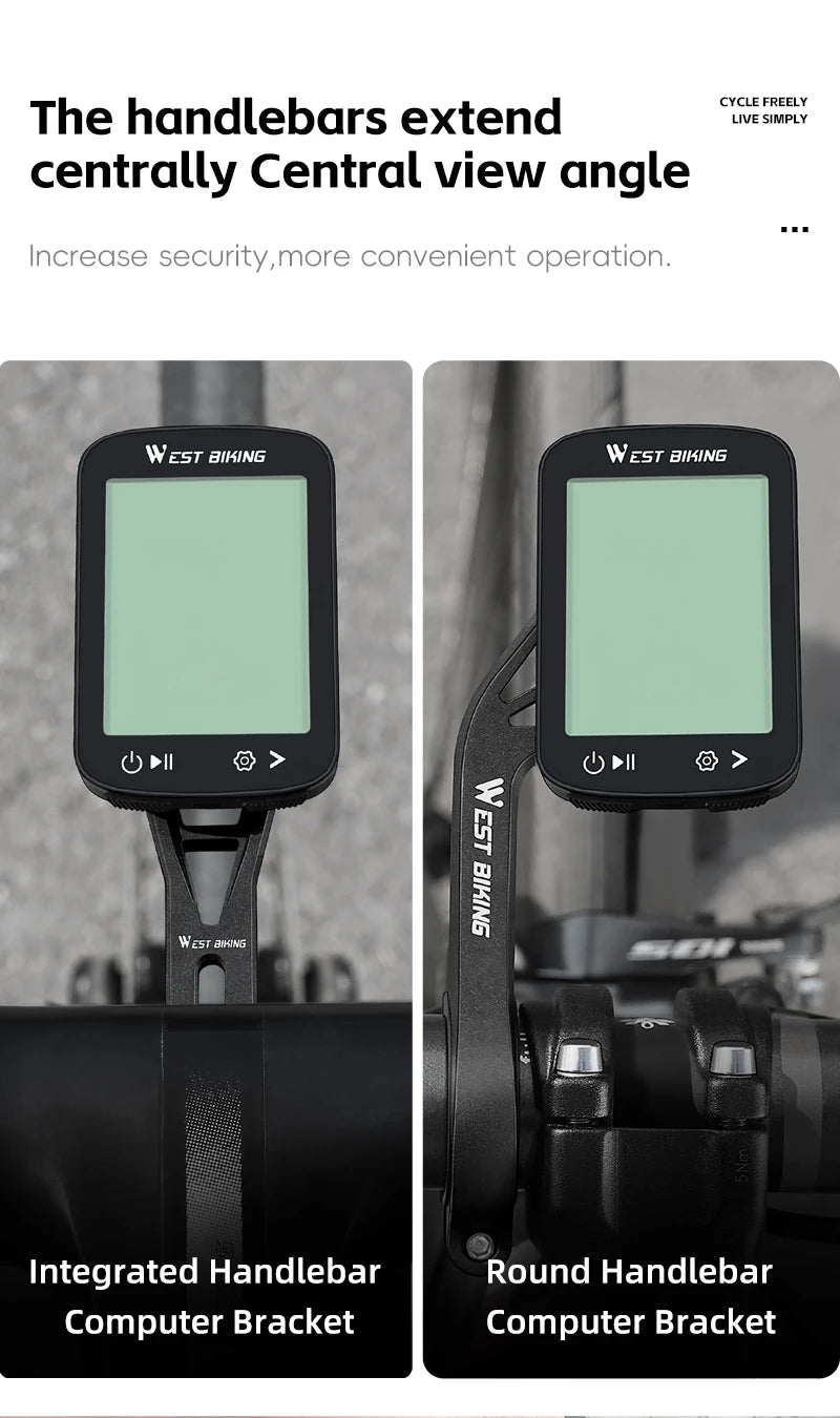 CowLost | west-biking-bicycle-computer-bracket-integrated-molding-bike-light-holder-for-garmin-bryton-bracket-mtb-road-bike-accessories |12