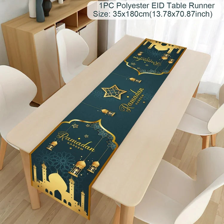 CowLost | ramadan-table-runner-eid-mubarak-decoration |21