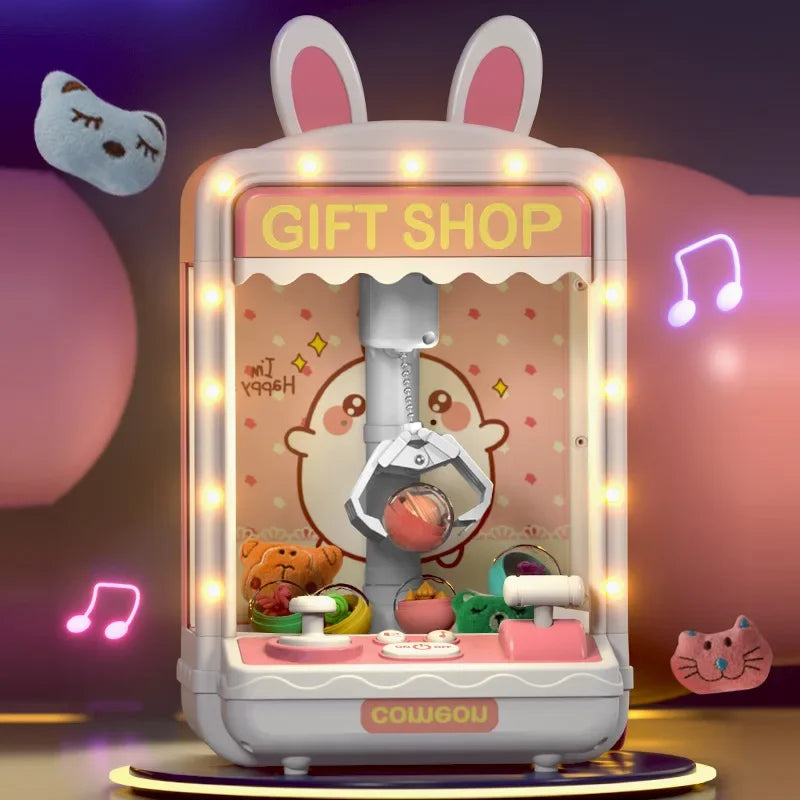 Cartoon Automatic Mini Claw Machine Toy for Kids Play Gift