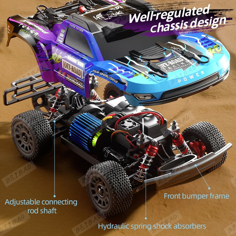 CowLost | fencing-barriers-jjrc-q130-70km-h-4wd-brushless-motor-rc-car-high-speed-drift-monster-truck |3