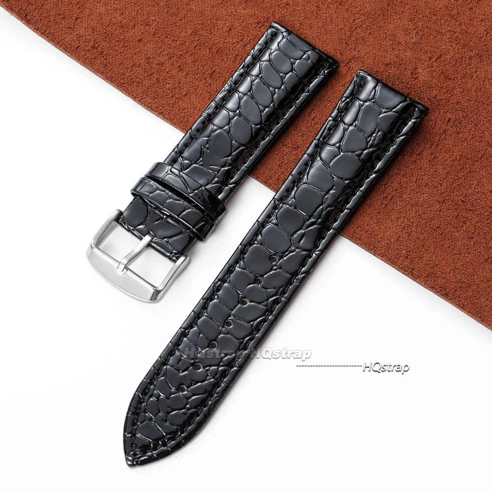 CowLost | product_id-unisex-crocodile-leather-smartwatch-strap-12-22mm-black-brown |13