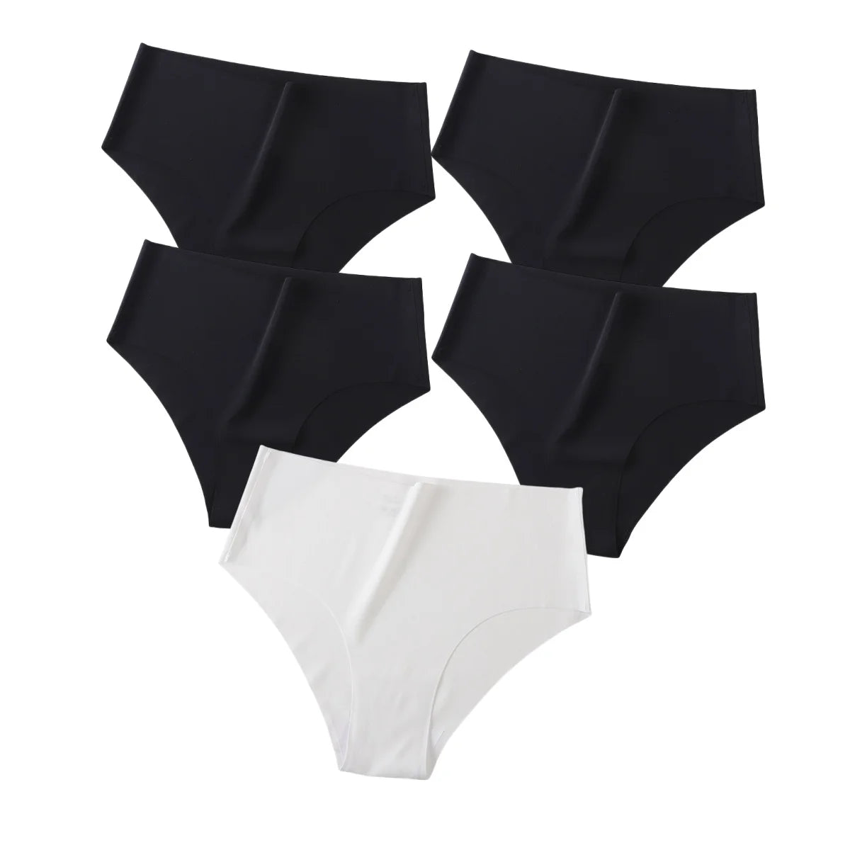 CowLost | product_id-5pcs-women-high-waist-seamless-breathable-briefs-xs-xl-pack |16