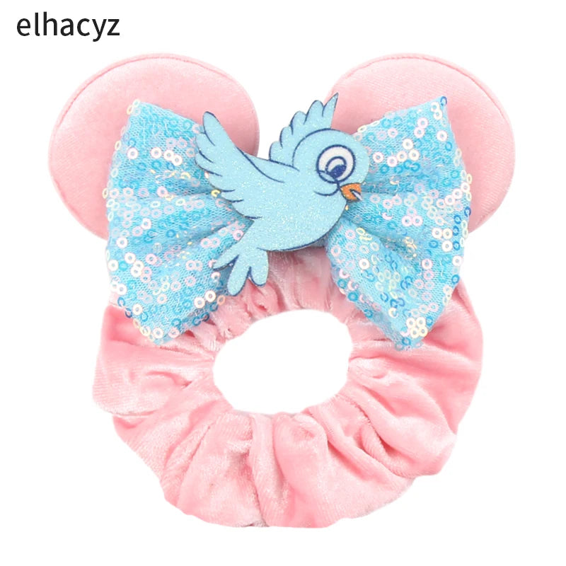 CowLost | disney-mouse-velvet-hair-scrunchies-hairband-for-girls |25
