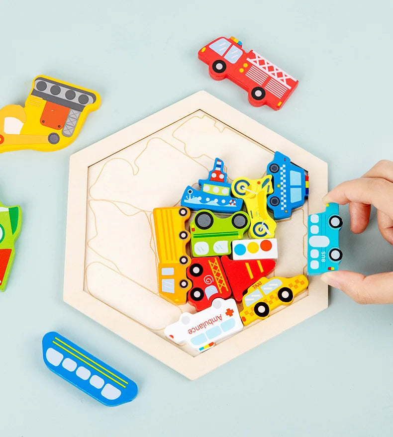 CowLost | fencing-barriers-wooden-baby-jigsaw-puzzle-toy-creative-3d-puzzle |14