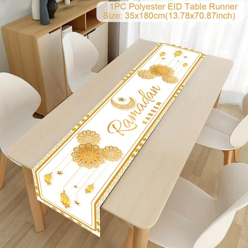 CowLost | ramadan-table-runner-eid-mubarak-decoration |20