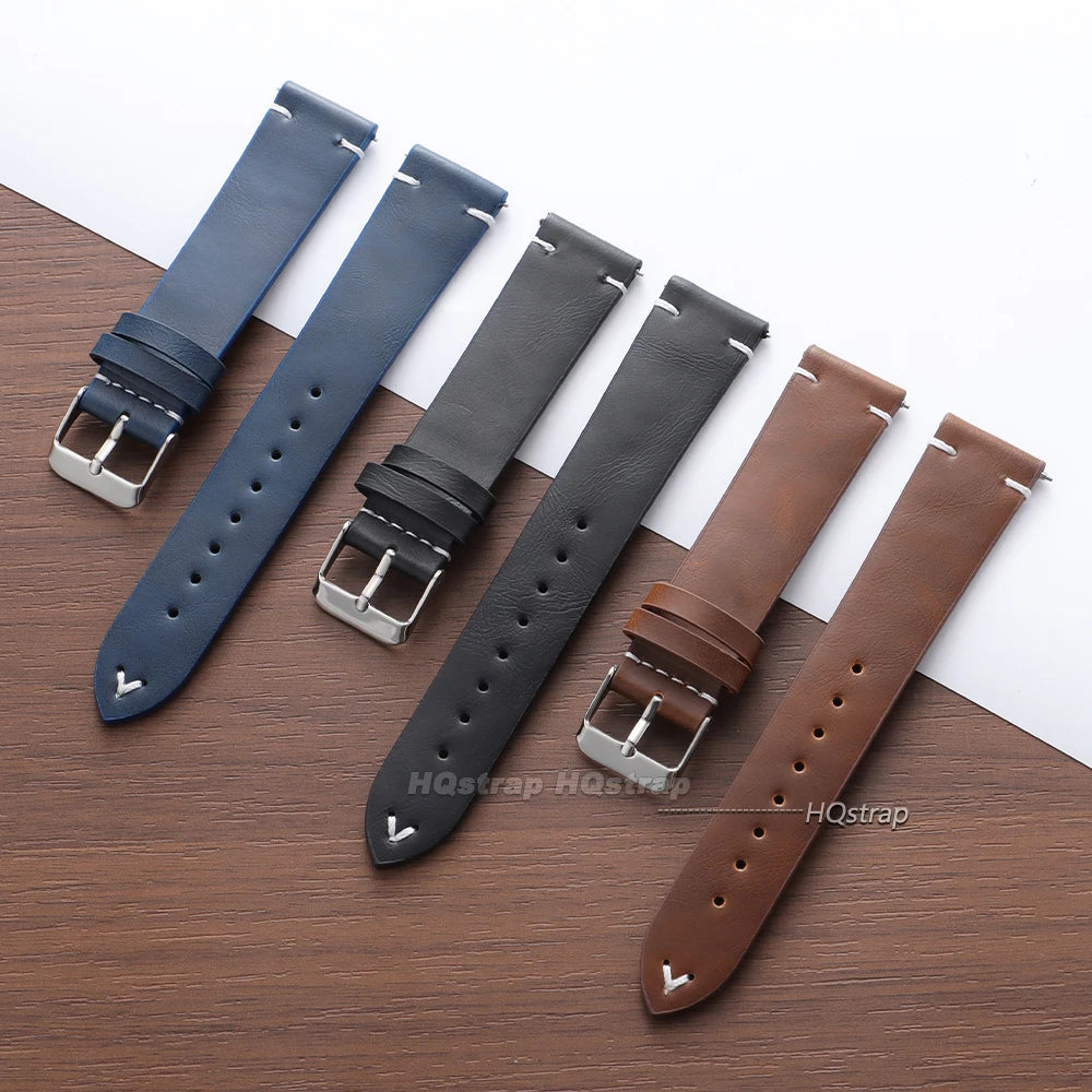 CowLost | bracelets-product_id-vintage-retro-calfskin-leather-quick-release-watch-band-18-22mm-universal-unisex-wrist-strap |8