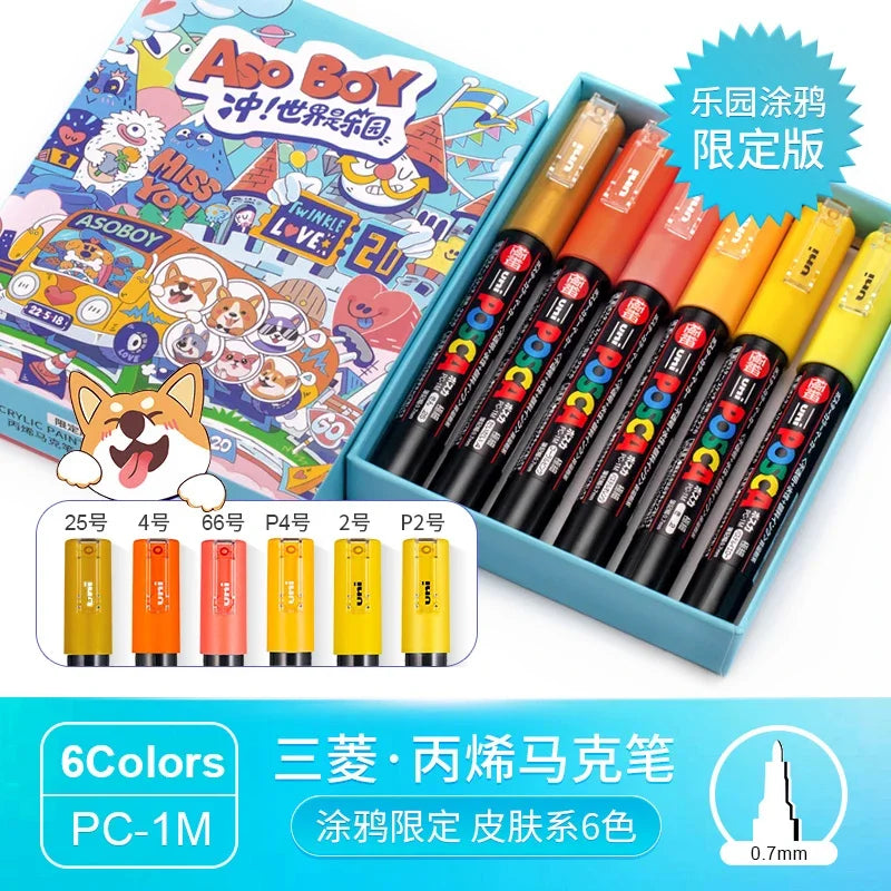 CowLost | product_id-uni-posca-limited-graffiti-marker-pen-set-8-assorted-colors-water-based-acrylic-0-7-2-5mm |22